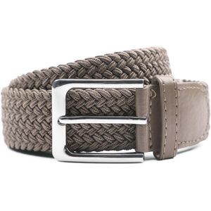 Suitable Geweven Riem Taupe Khaki