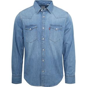 Levi's Barstow Western Overhemd Blauw