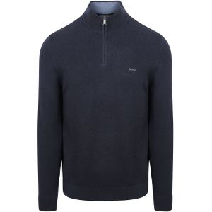 McGregor - Half Zip Trui - Navy - Merinowol - Heren - Pullovers