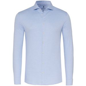 Desoto Essential Overhemd Hai Piqué Lichtblauw