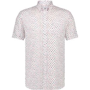 State Of Art Short Sleeve Overhemd Print Wit