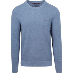 Tommy Hilfiger - Regular Fit - Gebreide Pullover - Effen - Zuiver Katoen
