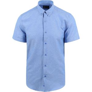 Suitable Short Sleeve Overhemd Blauw