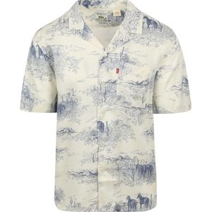 Levi's Overhemd Short Sleeve Off-white Sunset Vintage