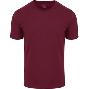 King Essentials The Shawn T-Shirt Burgundy - Heren - Print T-shirts