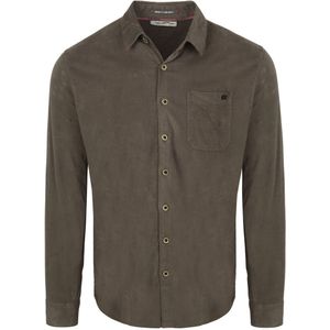 No Excess - Fine Corduroy - Overhemd - Dark Clay - Casual