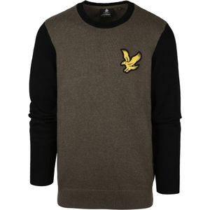 Lyle & Scott Trui Logo Olijfgroen