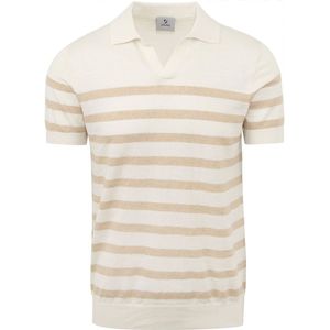 Suitable Roan Knitted Polo Linnen Beige