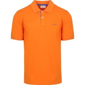 Gant Contrast Piqué Poloshirt Oranje