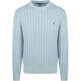 TOMMY HILFIGER - Trui - Lichtblauw - Knitwear - Lange Mouw