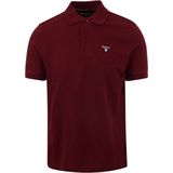 Barbour Tartan Pique Polo Bordeaux