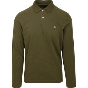 Marc O'Polo Poloshirt Lange Mouwen Groen