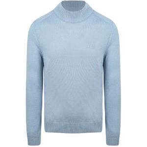BOSS Turtleneck Trui Avac Wool Blend Lichtblauw