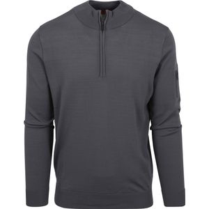 Suitable Half Zip Trui Rafe Antraciet