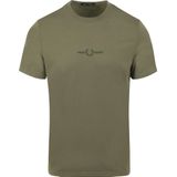 Fred Perry T-Shirt M4580 Olijfgroen