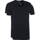 PME Legend Basic T-shirt 2-Pack V-Hals Zwart