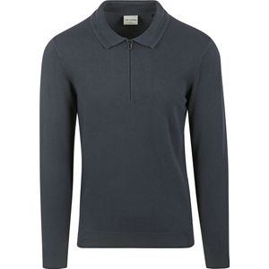 No Excess Pullover Poloshirt Navy