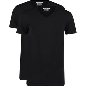 Garage 2-Pack Basic T-shirt Bio V-Neck Zwart