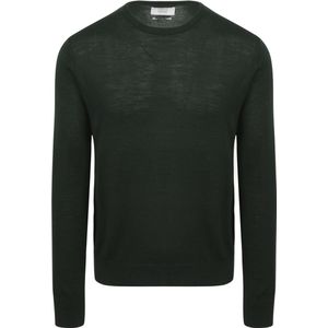 King Essentials The John Pullover Merino Donkergroen