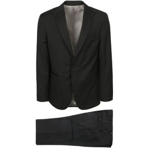 Suitable - New York - Smoking - Zwart - 100% Wol - Slim-Fit