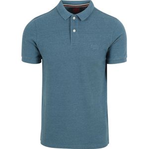 Superdry Classic Poloshirt Melange Blauw