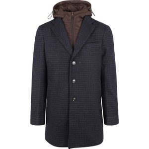 Suitable Hood Coat Navy Bruin