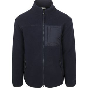 KnowledgeCotton Apparel - Fleece Vest - Donkerblauw