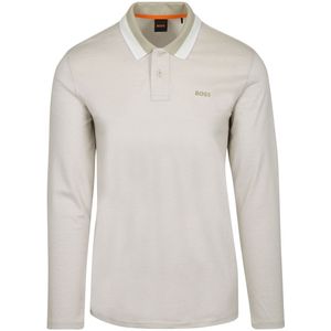 BOSS - Peoxfordlong - Longsleeve Polo - Beige