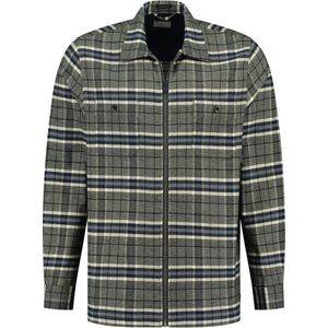 Dstrezzed Overshirt Ruit Olijfgroen