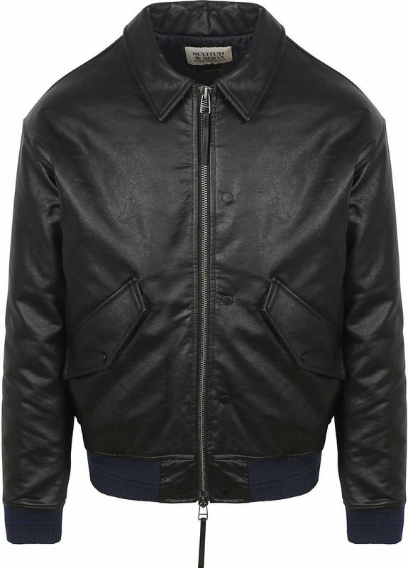 Scotch & Soda - Imitatieleer Bomberjack - Jacks