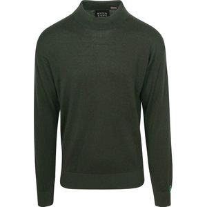 Scotch and Soda Essential Wool Blend Pullover Donkergroen