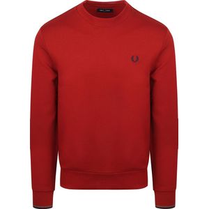 Fred Perry Sweater Logo Rood
