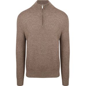 R2 Pullover Halfzip Weave Structure Taupe