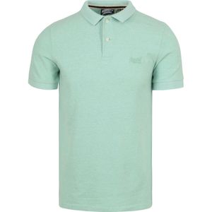 Superdry Piqué Poloshirt Melange Lichtgroen