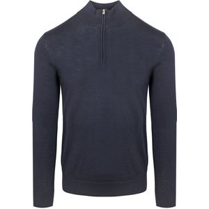 Profuomo Half Zip Pullover Merinowol Navy