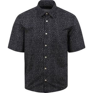 Marc O'Polo Overhemd Short Sleeves Print Navy