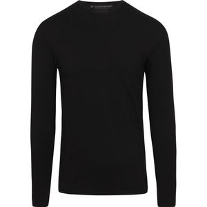 Garage Basic Longsleeve T-Shirt Stretch Zwart