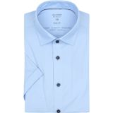 OLYMP Short Sleeve Overhemd Lvl 5 24/Seven Lichtblauw
