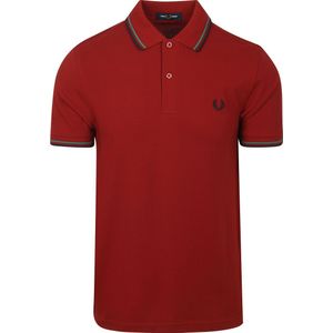 Fred Perry Polo Twin Tipped M3600 Rood
