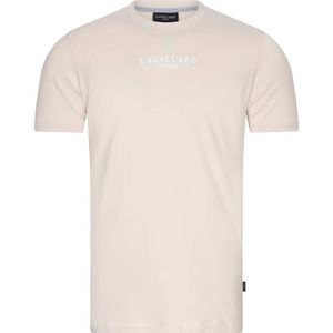 Cavallaro Bari T-Shirt Logo Ecru