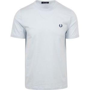 Fred Perry Ringer T-Shirt Lichtblauw