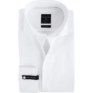 Profuomo Shirt Extra Lange Mouwen Cutaway Wit