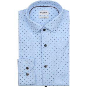 OLYMP Level Five 24/Seven Overhemd, body fit, Modern Kent, Bleu