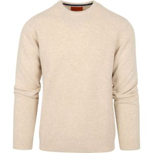 Suitable Pullover Wol O-Hals Beige