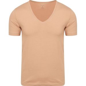 OLYMP - T-Shirt V-Hals Nude - Heren - Maat M - Body-fit