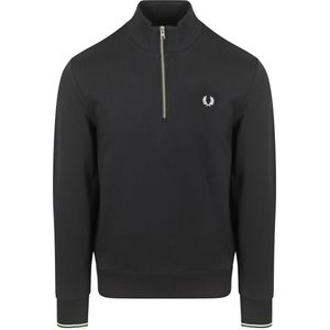 Fred Perry Half Zip Trui Zwart