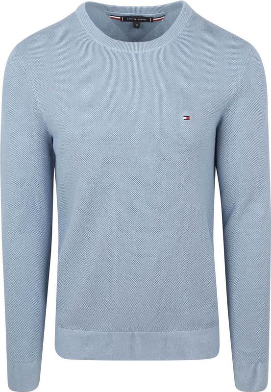 Tommy Hilfiger - Trui - Blauw - 100% Katoen