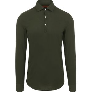 Suitable Camicia Poloshirt Donkergroen