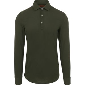 Suitable Camicia Poloshirt Donkergroen