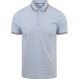 Blue Industry Piqué Poloshirt Lichtblauw